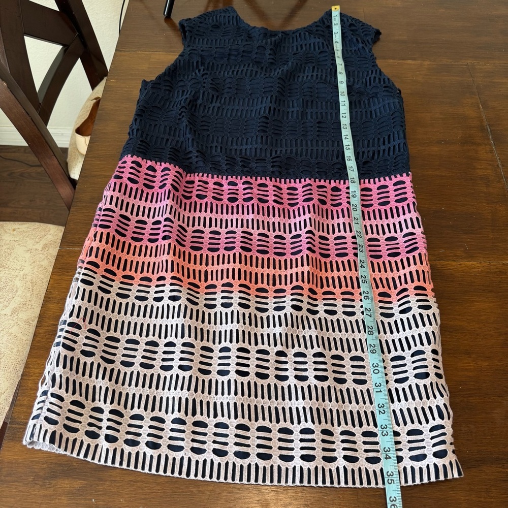 Ted Baker Cahill Marina Mosaic Lace Tunic Sleeveless Mini Shift Dress Size 5 - Picture 3 of 12